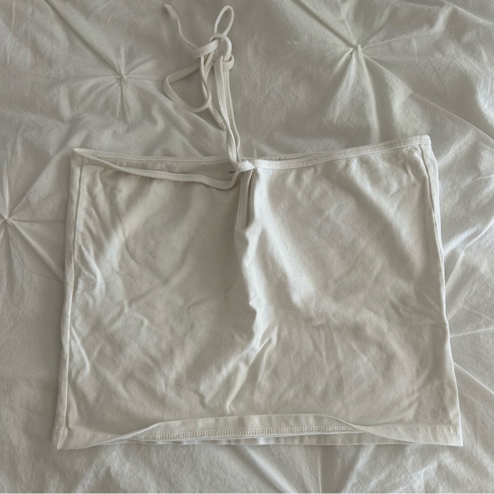 BRANDY MELVILLE WHITE HALTER TOP